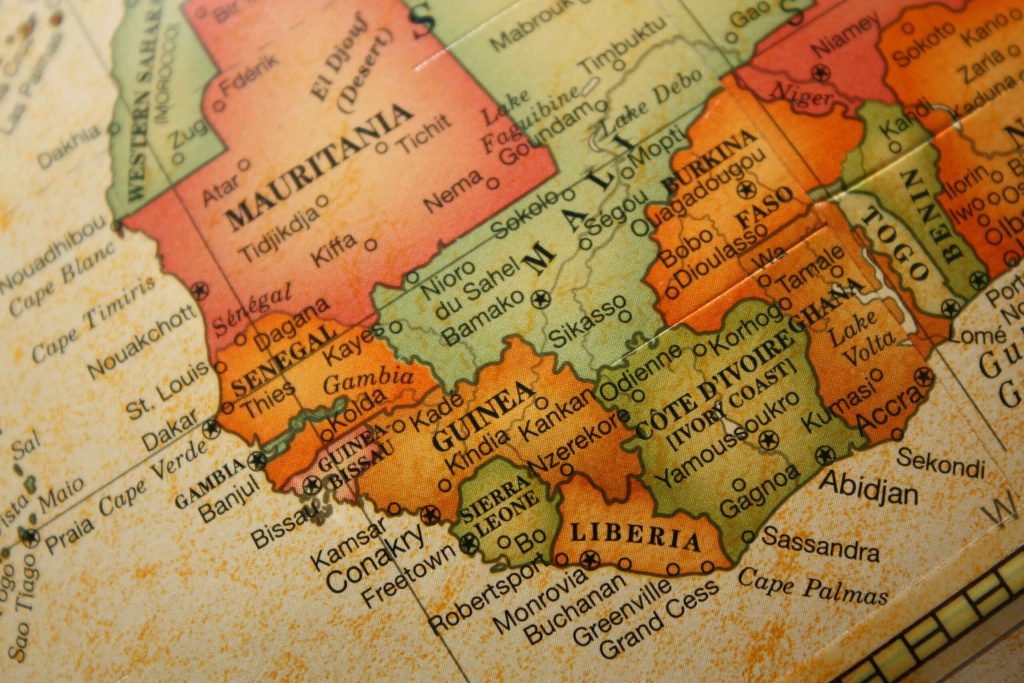 Map of Southern Africa