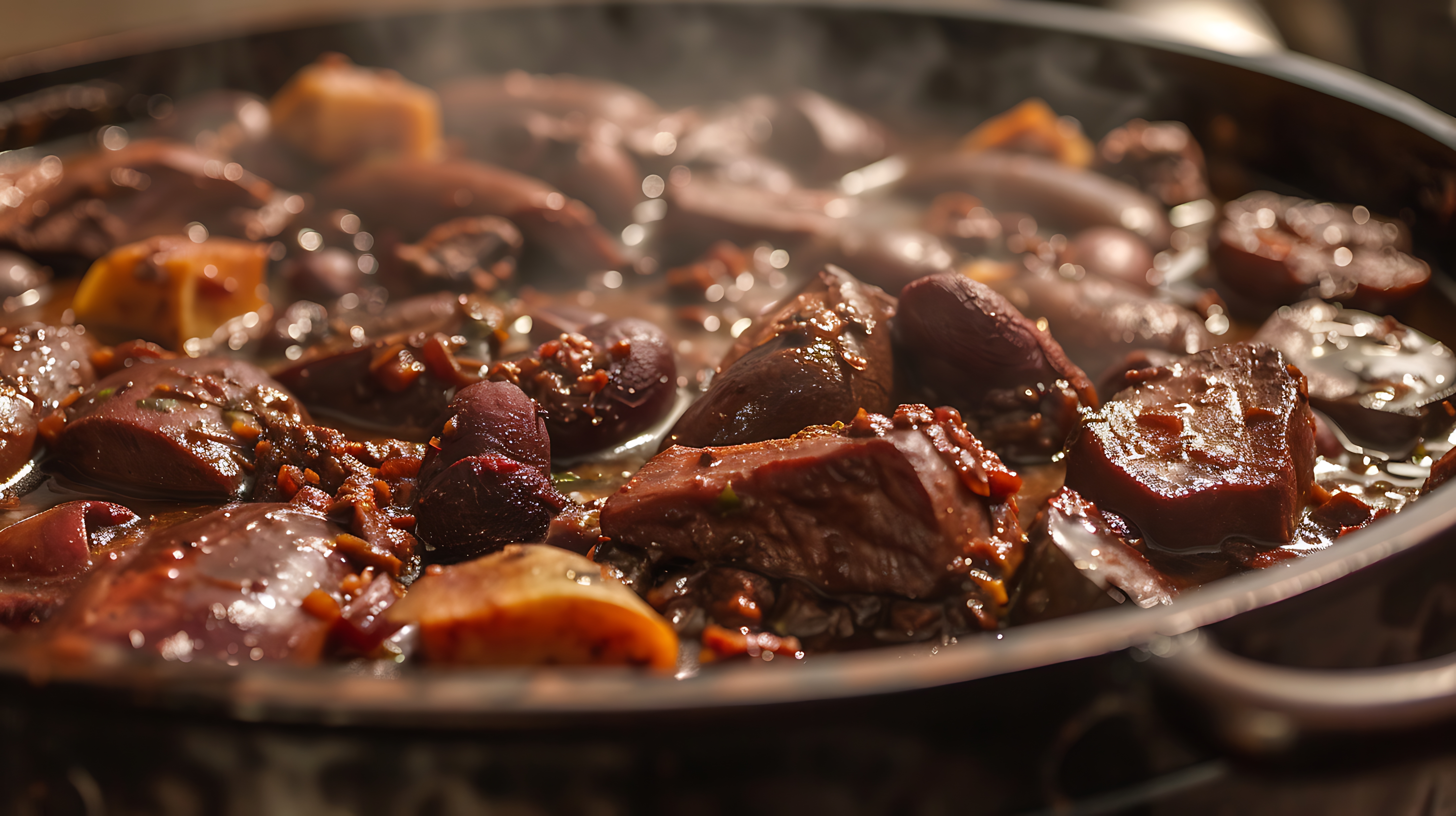 Authentic Brazilian feijoada, hearty stew